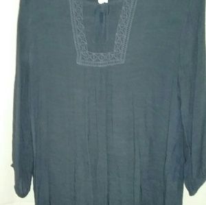 3/4 sleeve pheasant type blouse